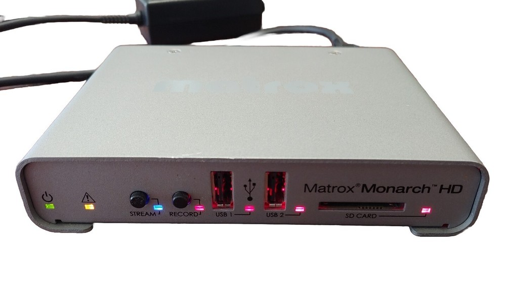 Matrox Monarch HD MHD/I MG44190 HDMI live video streaming encoder TESTED
