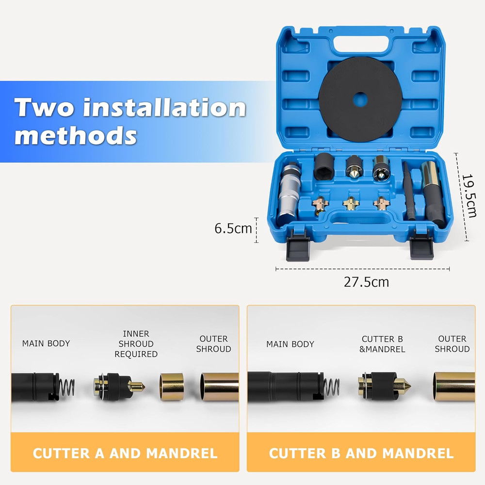 Master Locking Wheel Nut Remover Lug Nut Removal Tool Set Impact Socket Twist Ki