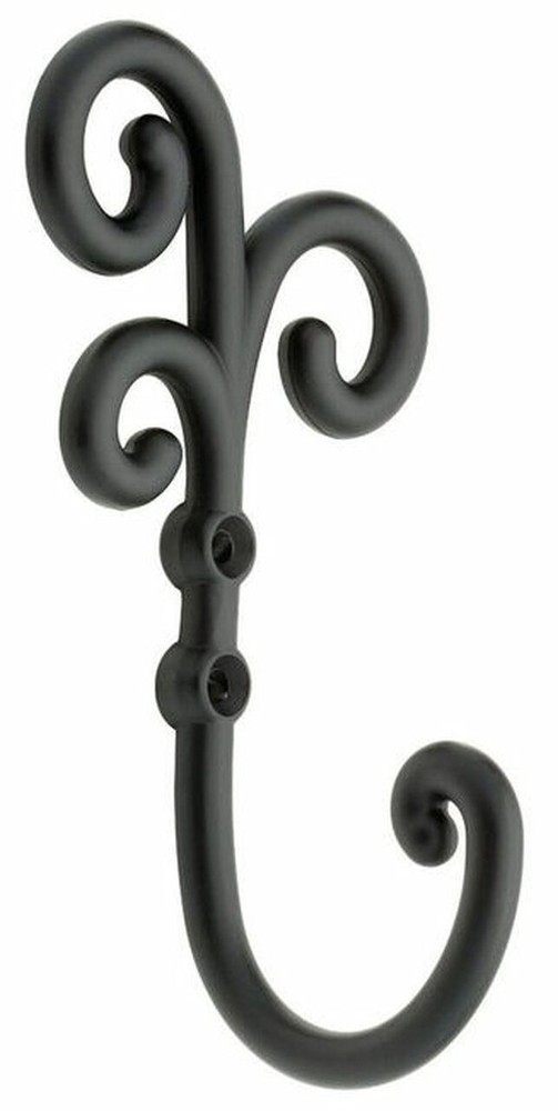 Curlique Hook Flat Black 5-3/4"
