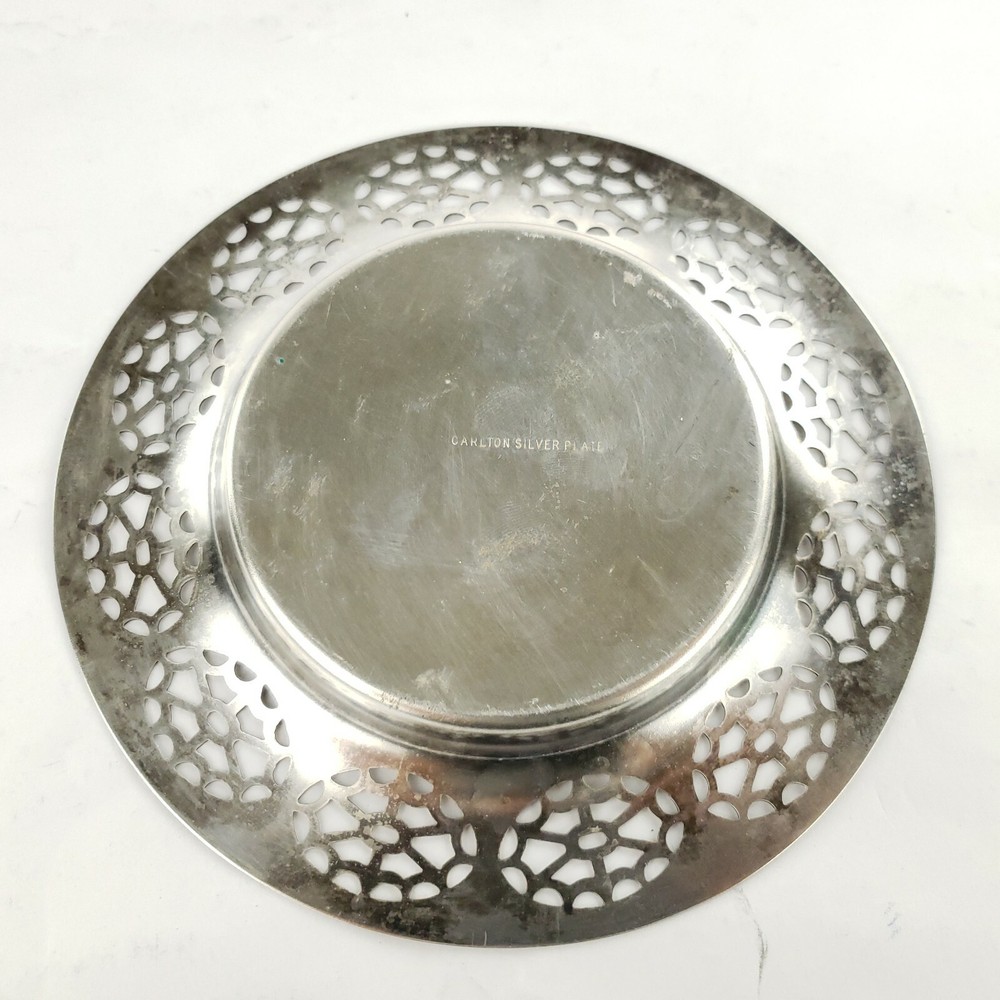 (2) Pair of Vintage Carlton Silver Plate Jelly Condiment Dishes