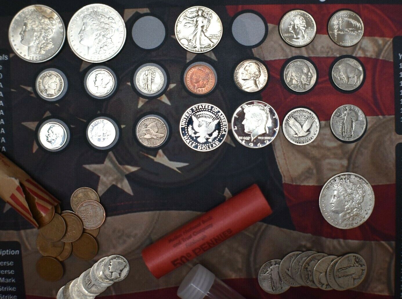 11"X17" Lincoln Coin Roll Hunting Mat~Search/Collection~Soft/Safe Rubber~!