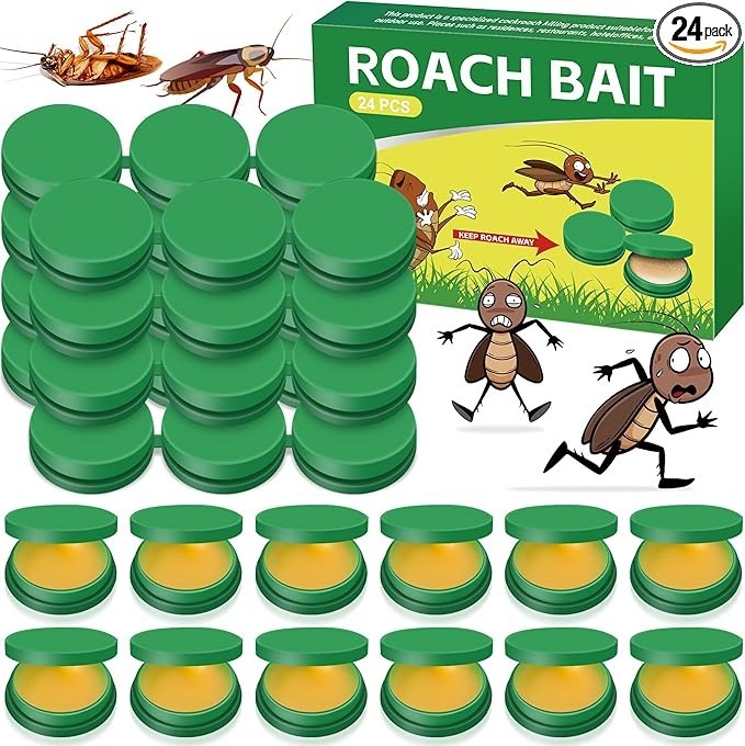 Cockroach Gel Bait Roach Killer Powerful Roach Repellent Bait Trap`24PCS/Pack