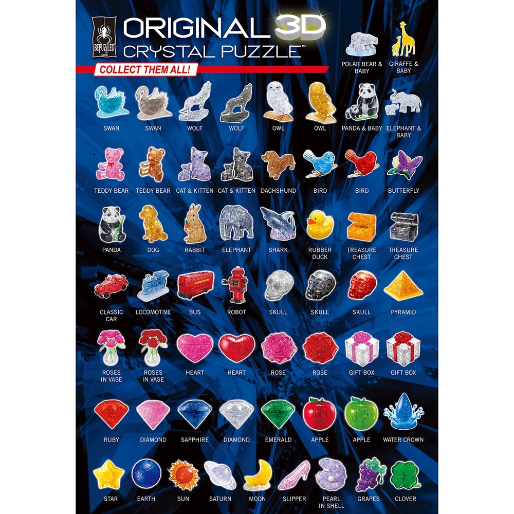 Original 3D Crystal Puzzle - Duck