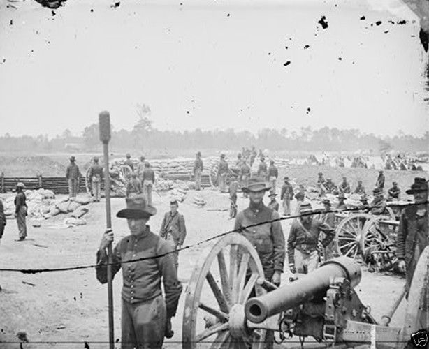 Union 1st New York Light Artillery Pettit's Battery B VA 8x10 US Civil War Photo