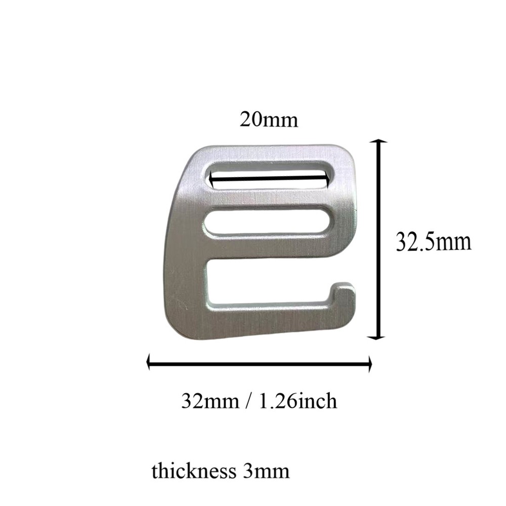 Aluminum Alloy Webbing Release G Hook Buckle Adjusters Bag Backpack Webbing Pet