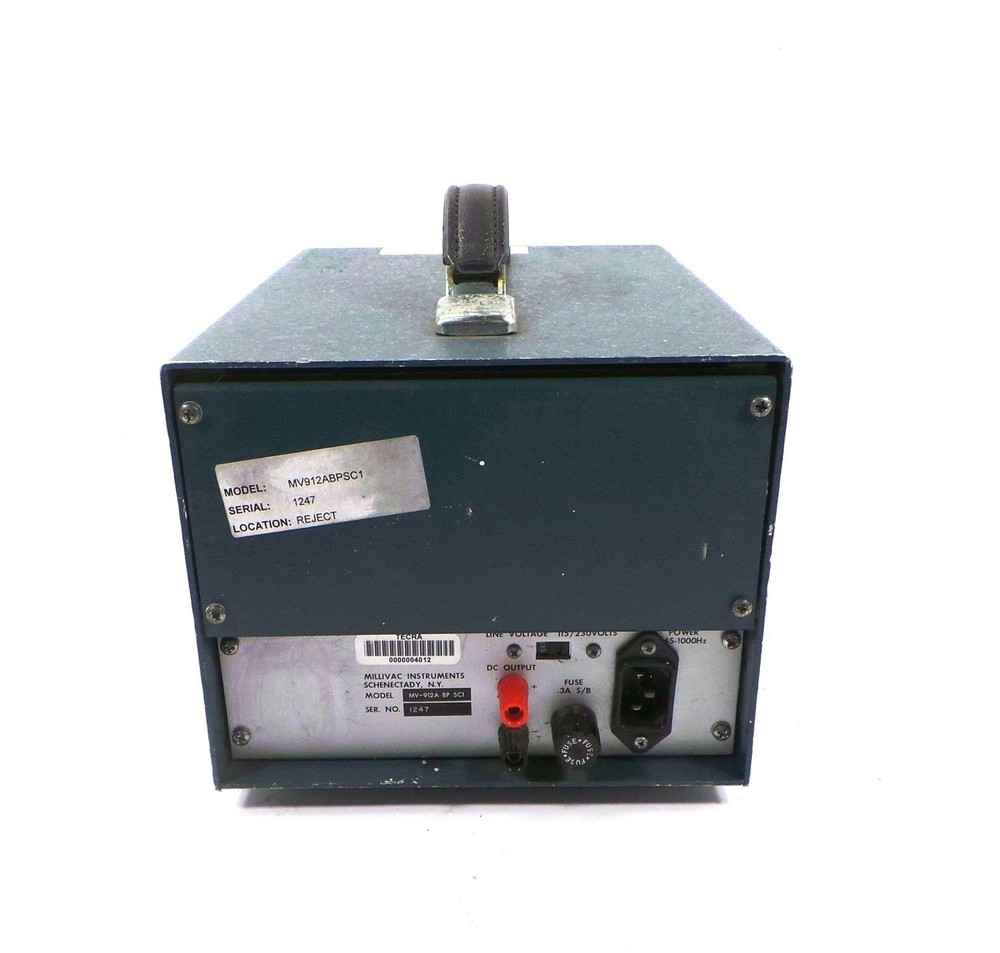Millivac Instruments MV-912A-BP-SC1 AC Millvoltmeter- Free Shipping