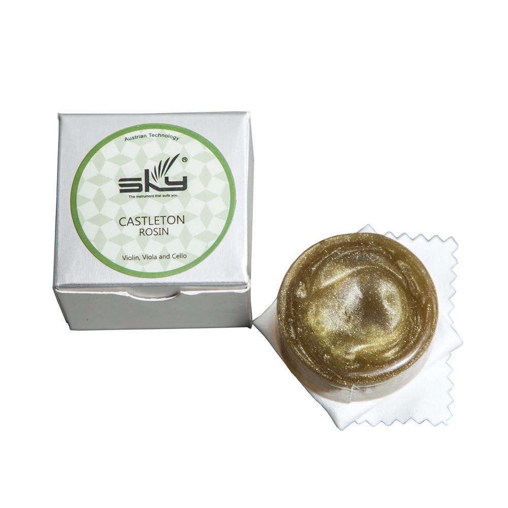 SKY Castleton Rosin For Violin Viola Cello Green Silver Flecks