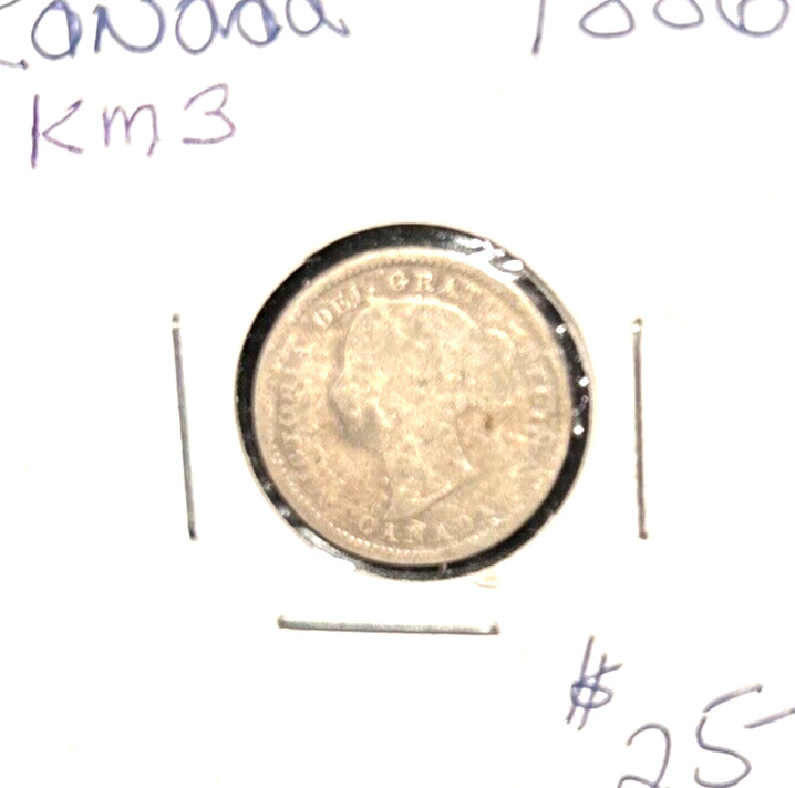 Canada 1886 ten cents KM3