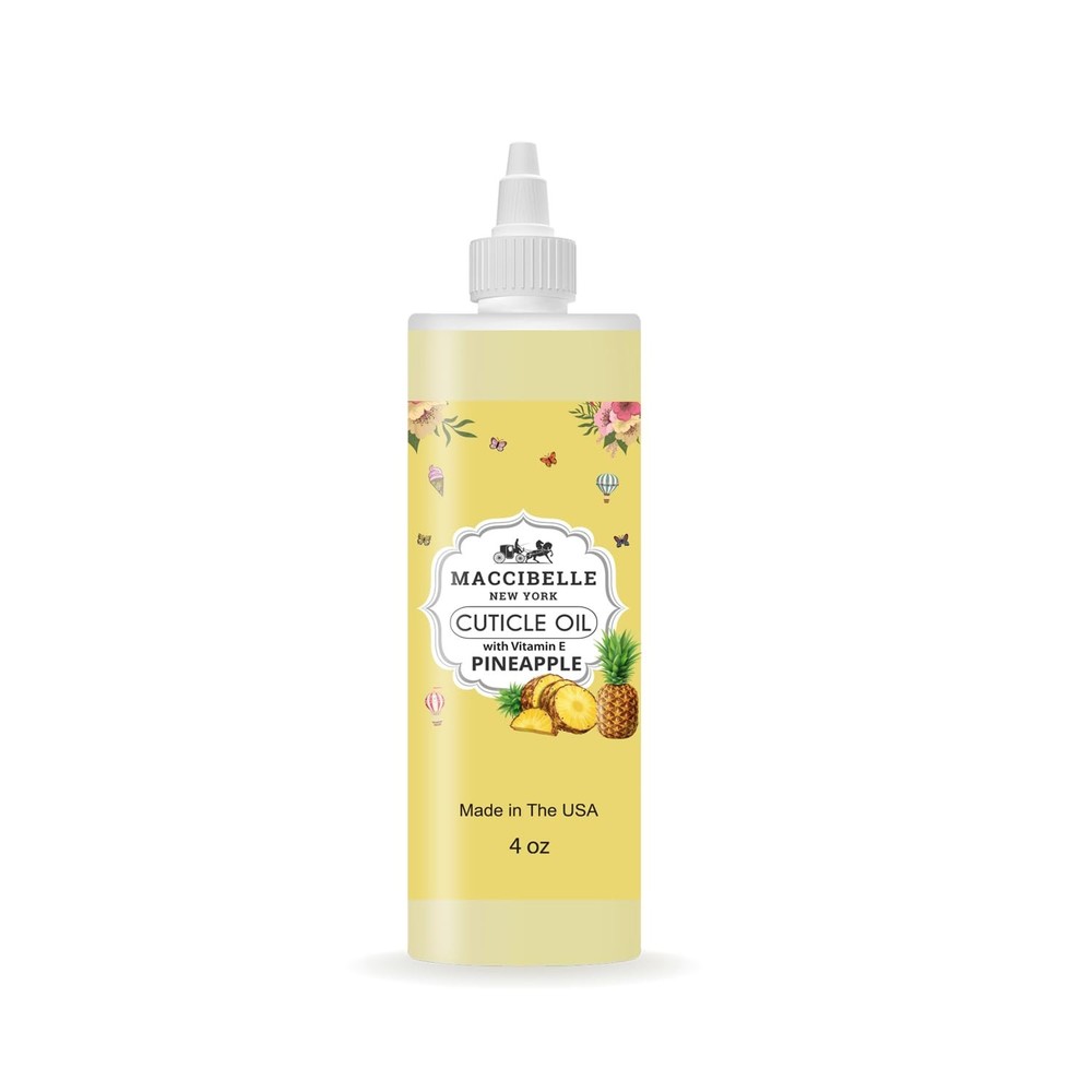 Cuticle Oil Refill for Dry Cracked Cuticles - 4 oz Pineapple Scented