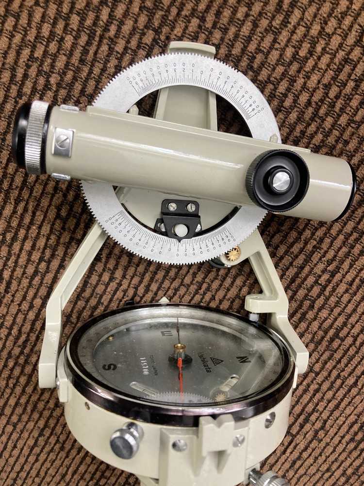 Slightly used Ushikata survey transit with case.
