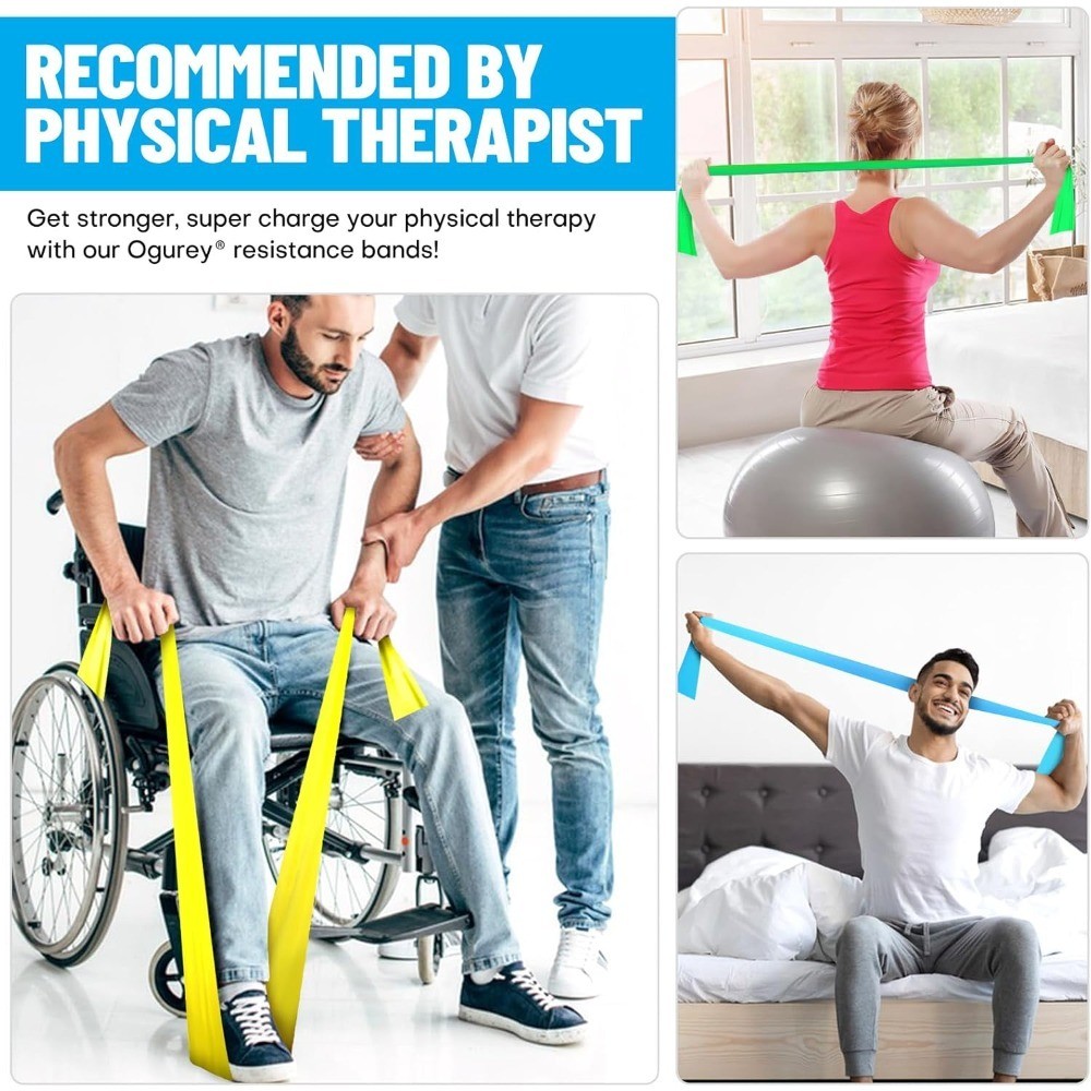 Resistance Bands Set, Professional Exercise Bands for Physical Therapy, Strength
