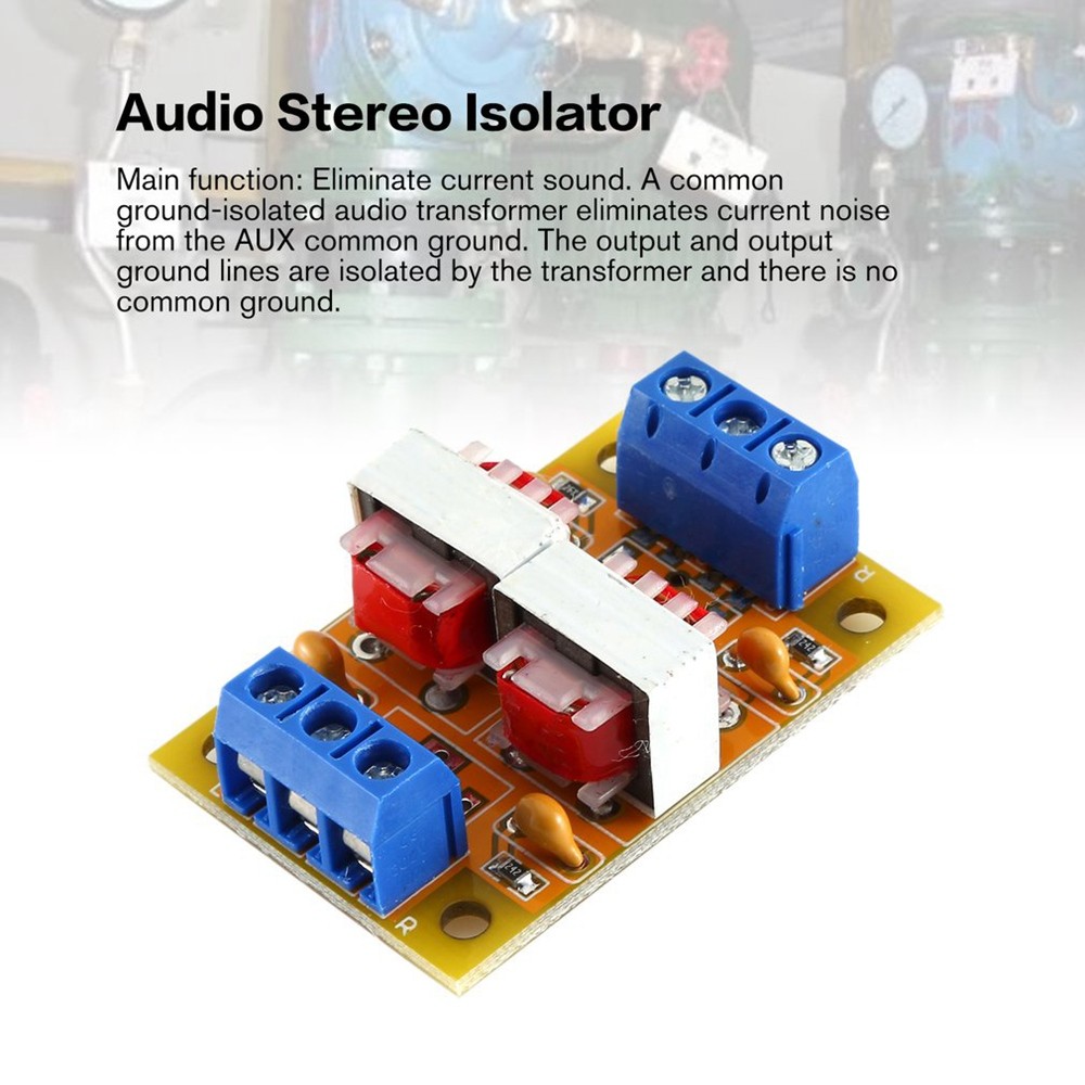 Audio Stereo Isolator Current Sound Interference Eliminator4338