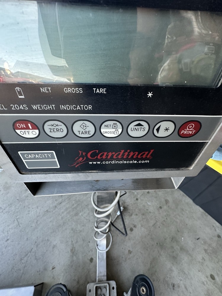 Cardinal Detecto 204S Scale Complete, 5000 Lbs, Read