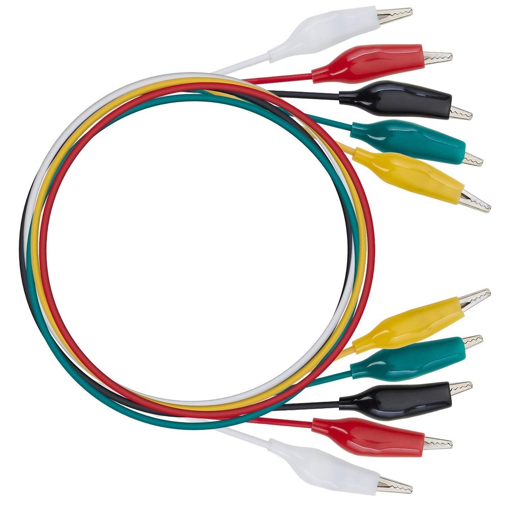 Durable 20.5 Inch Copper Wire Leads with Secure Alligator Clips - 1 Pack