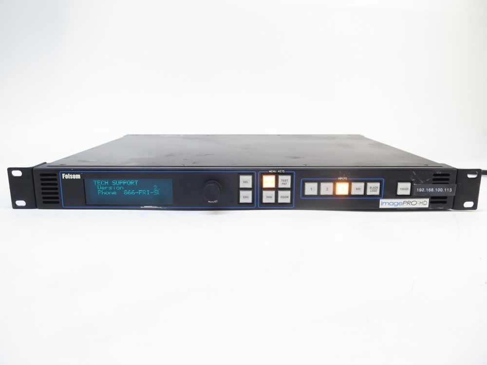 Folsom ImagePro-HD Multi-Format Video Scaler Signal Processor Rack Ears Ver 2.43
