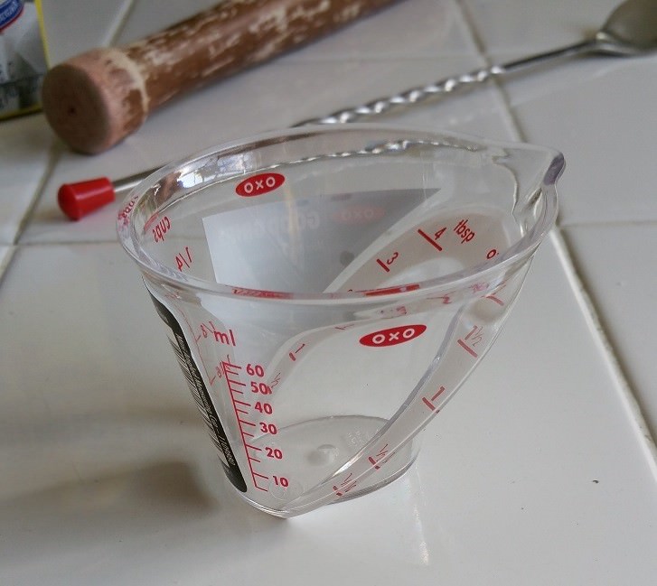 2 oz Kitchen & Bar PROFESSIONAL Mini MEASURING Cup Angled Jigger Shot Multi Tool