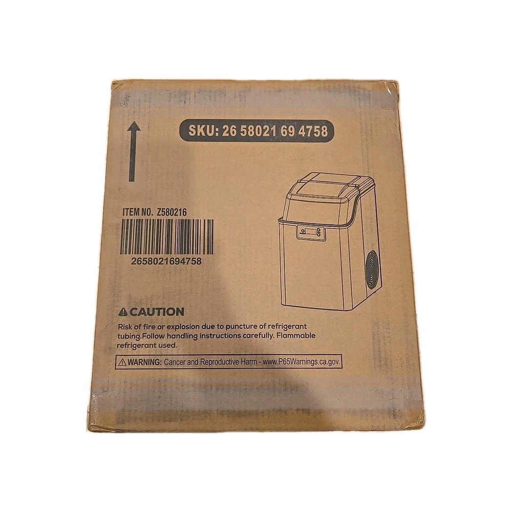 Portable Ice Maker: Fast & Self-Cleaning (Black),