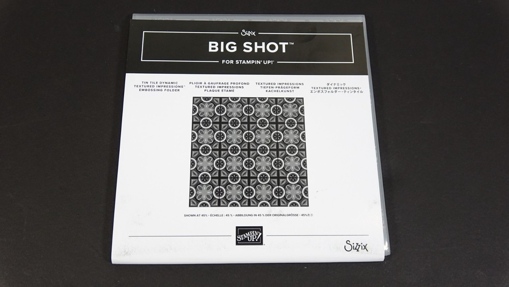 Sizzix Big Shots Embossing Folder Tin Tile Dynamic 147906