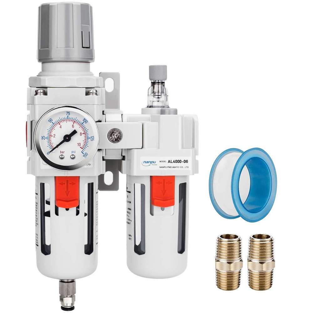 Brass Element Filter Regulator Lubricator Combo - 3/4" NPT