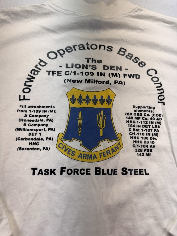 Stabilization Force 12 - Task Force Eagle / Operation Joint Forge Men’s LSS Sz L