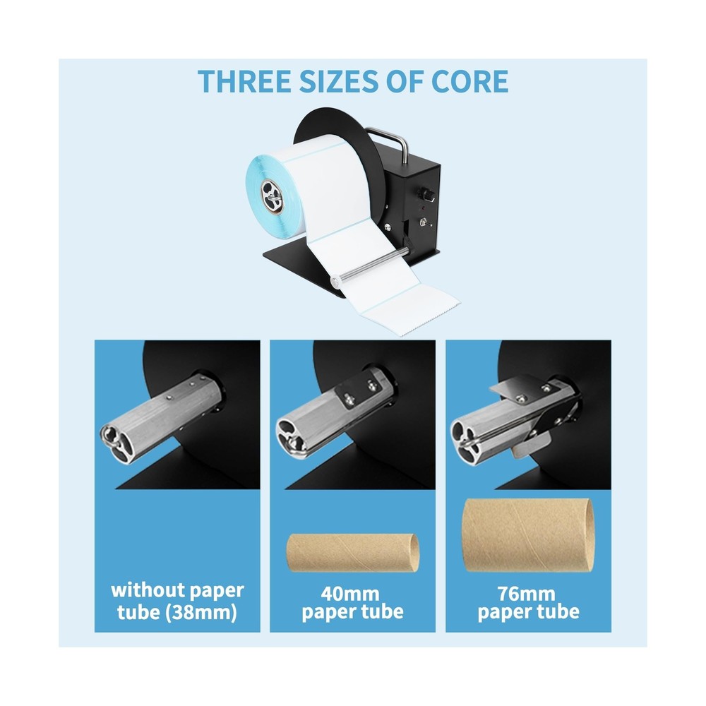 AIWFL Automatic Label Rewinder 180mm Label Rewinding Machine Speed Adjustable...