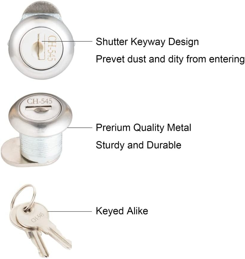 Truck Toolbox Lock, 2 Pack Keyed Alike Toolbox Lock Replacement, Tool Box Locks