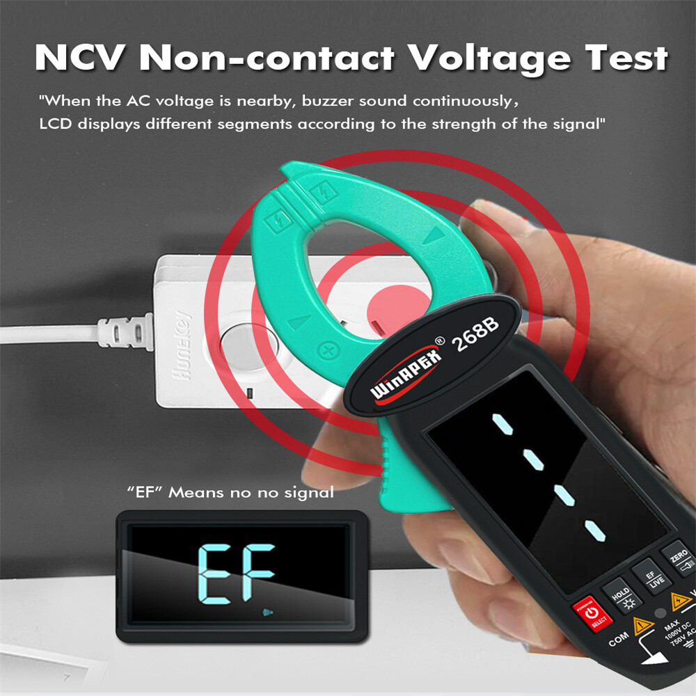 Digital Clamp Meter Multi meter DC/AC Current 600mA-60A Handheld Electrical Test