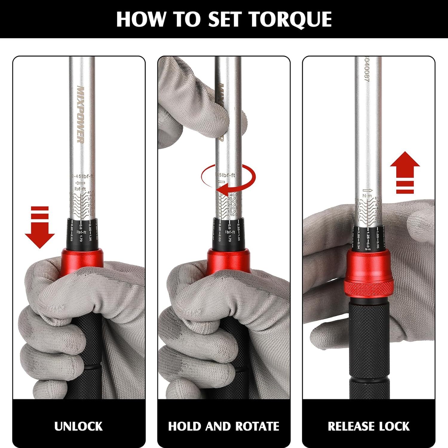11PCS 3/8" Drive Magnetic Spark Plug Socket Set with Torque Wrench 6 & 12 Point