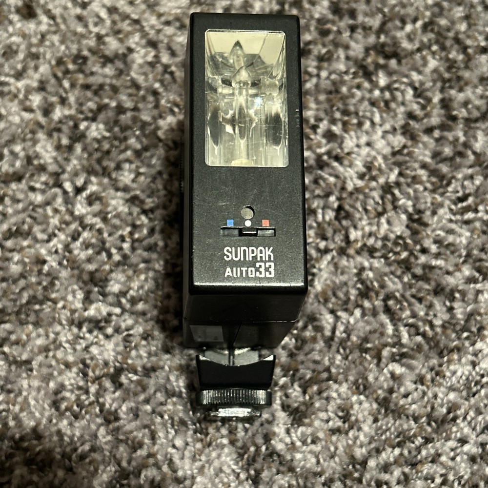 SUNPAK Auto 33 Shoe Mount Xenon Flash Untested