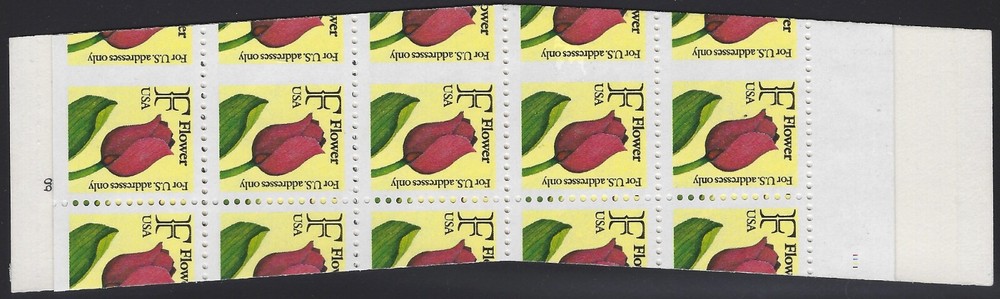 US Scott # BK183 - 2519a - Complete Booklet - Dramatic Miscut - Mint NH (C5)