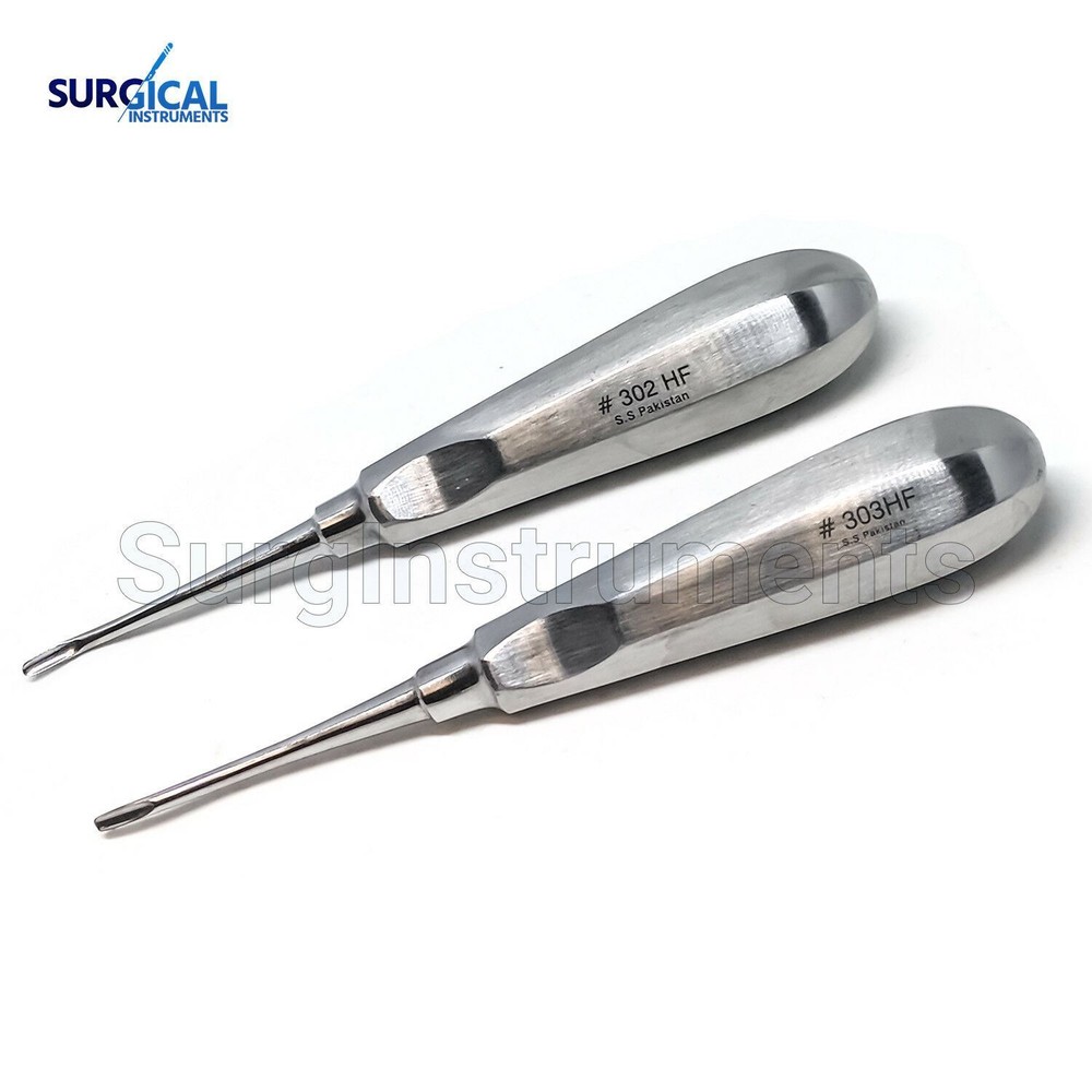 2 Pcs Dental Elevator Apical #302HF & #303HF Surgical Instruments German Grade