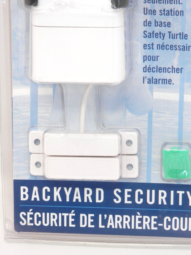 Safety Turtle Wireless Gate Alarm • Backyard Pool Security Green New