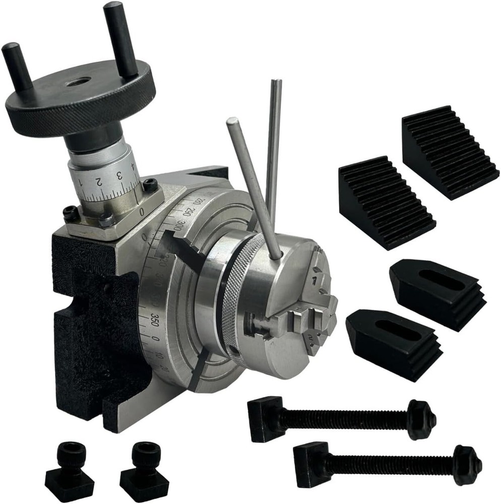 Milling Indexing 4"/ 100 Rotary Table Precision Horizontal Vertical