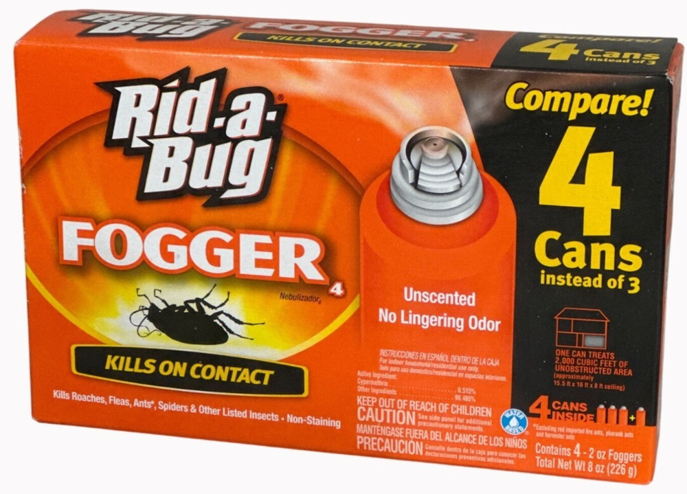 Rid-A-Bug Fogger 4-Pack Unscented