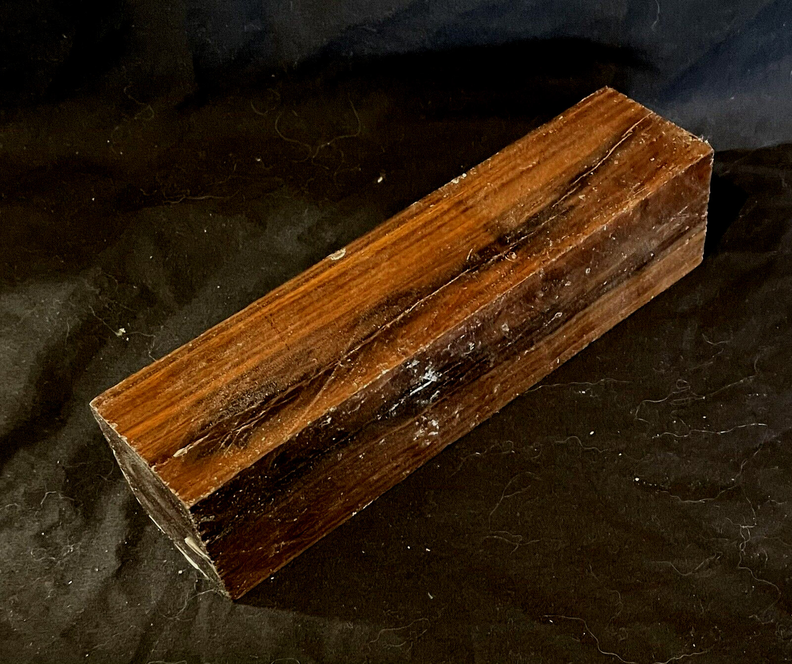 1 Real Lignum Vitae 1.5x1.5x6 Guaiacum Cracked Wood Bossing Mallets Tools Handle