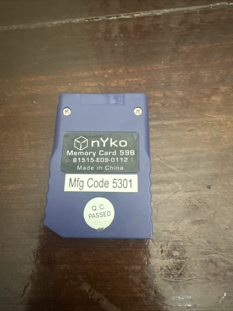 Nyko Gamecube Memory Card 59B TESTED