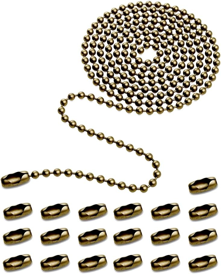 160-inch Ceiling Fan Pull Chain, Rustproof 3mm Pull Chain Extension for Ceiling