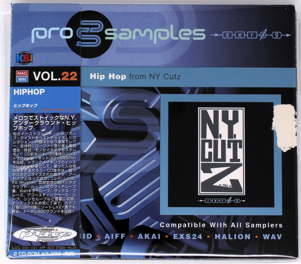 Zero-G Pro Samples 22 Hip Hop Sample Library/Sound Library/Sampling Double CD