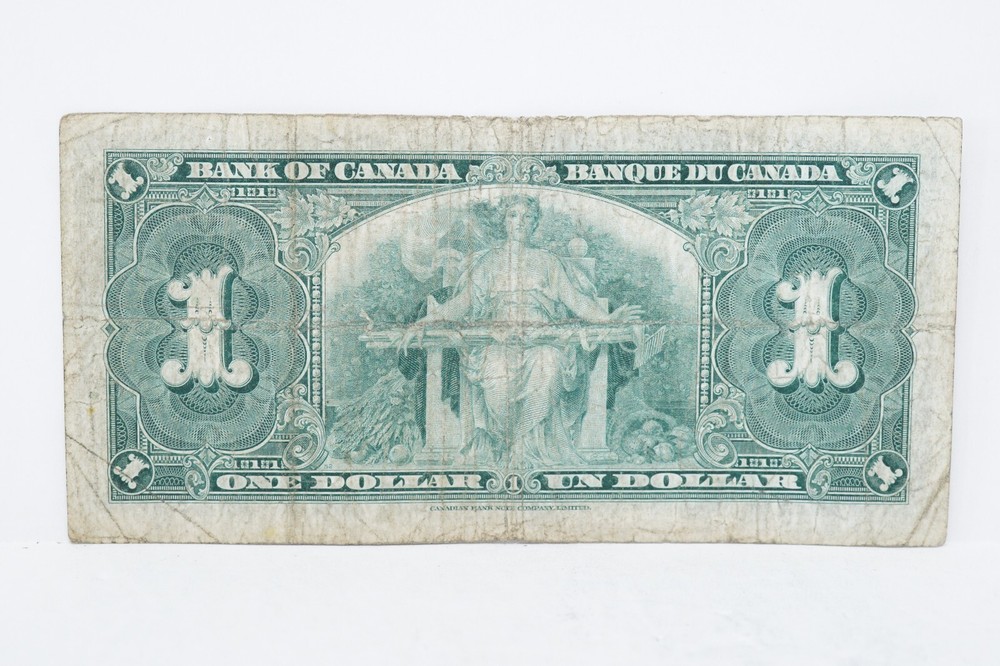 1937 Canada $1 Note Circulated (nb387)