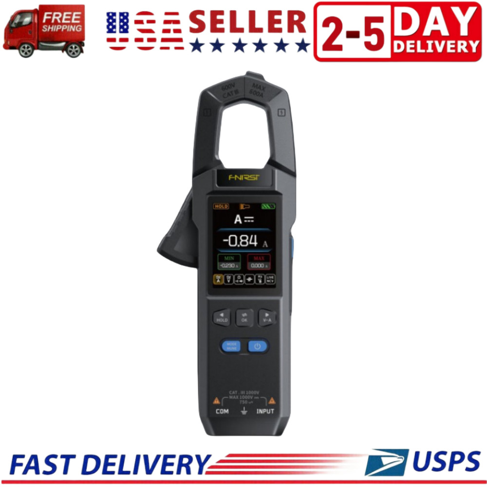 FNIRSI DMC-100 Clamp Type Multimeter Automatic Ammeter with 2.0" TFT Screen USA