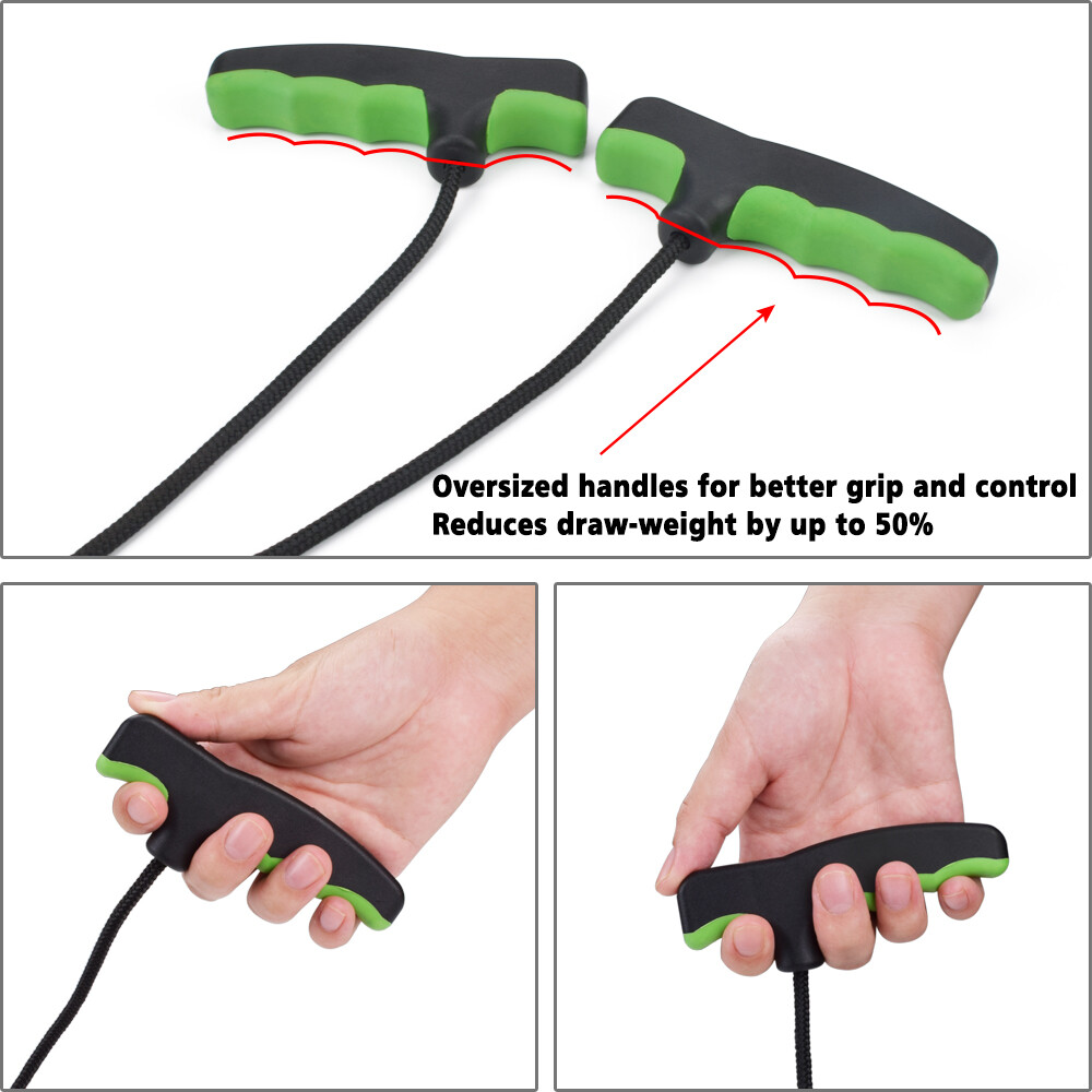 Crossbow Rope Cocking Device Double Handle Large Design Archery Hunting Assist