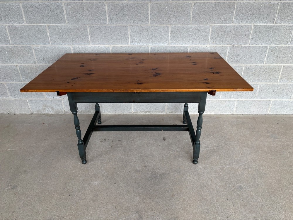 STEPHEN VON HOHEN HAND MADE PIN DOWELLED PINE 60" DINING TABLE