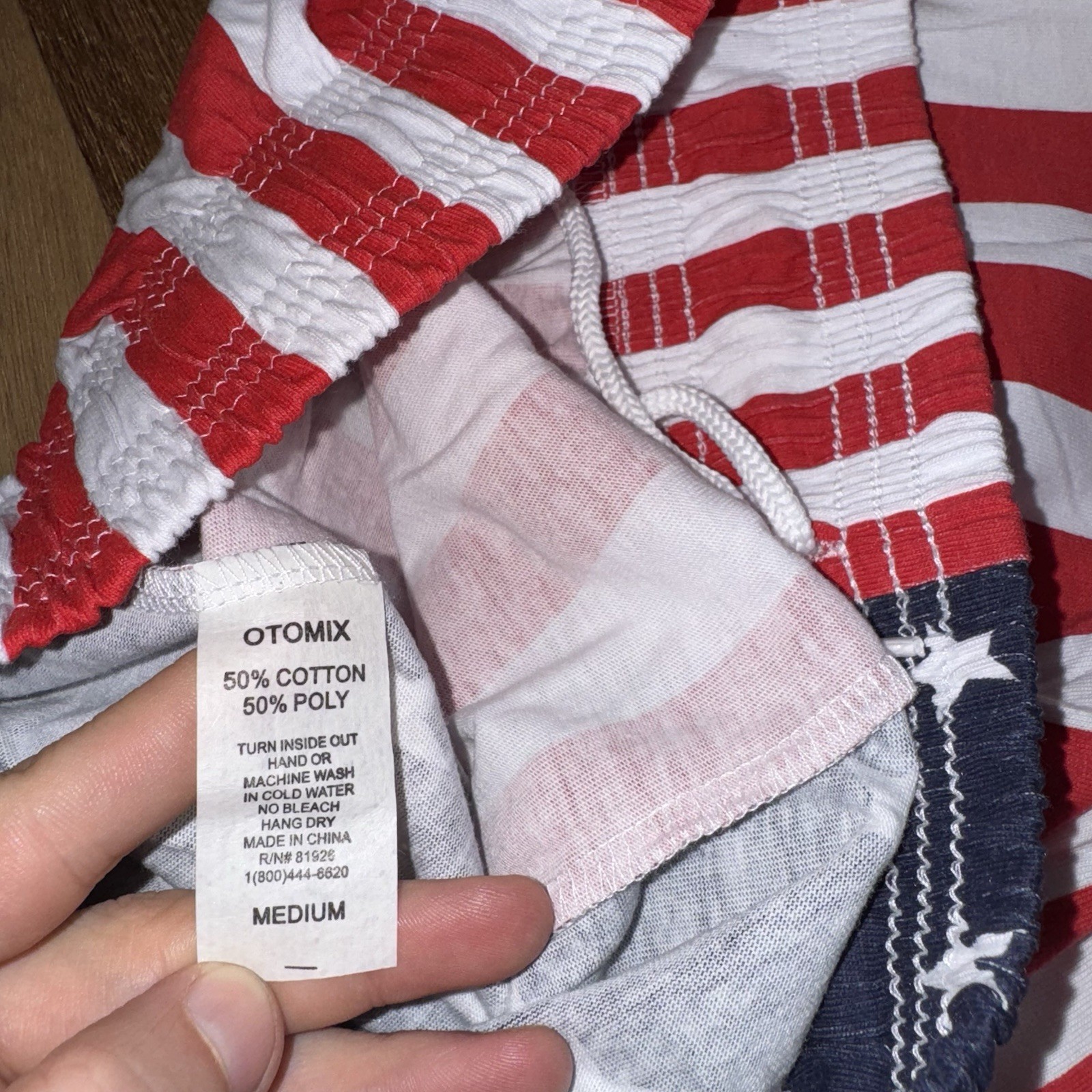 Baggy Pants USA American Flag Weightlifting Gym Otomix Parachute Hammer Medium