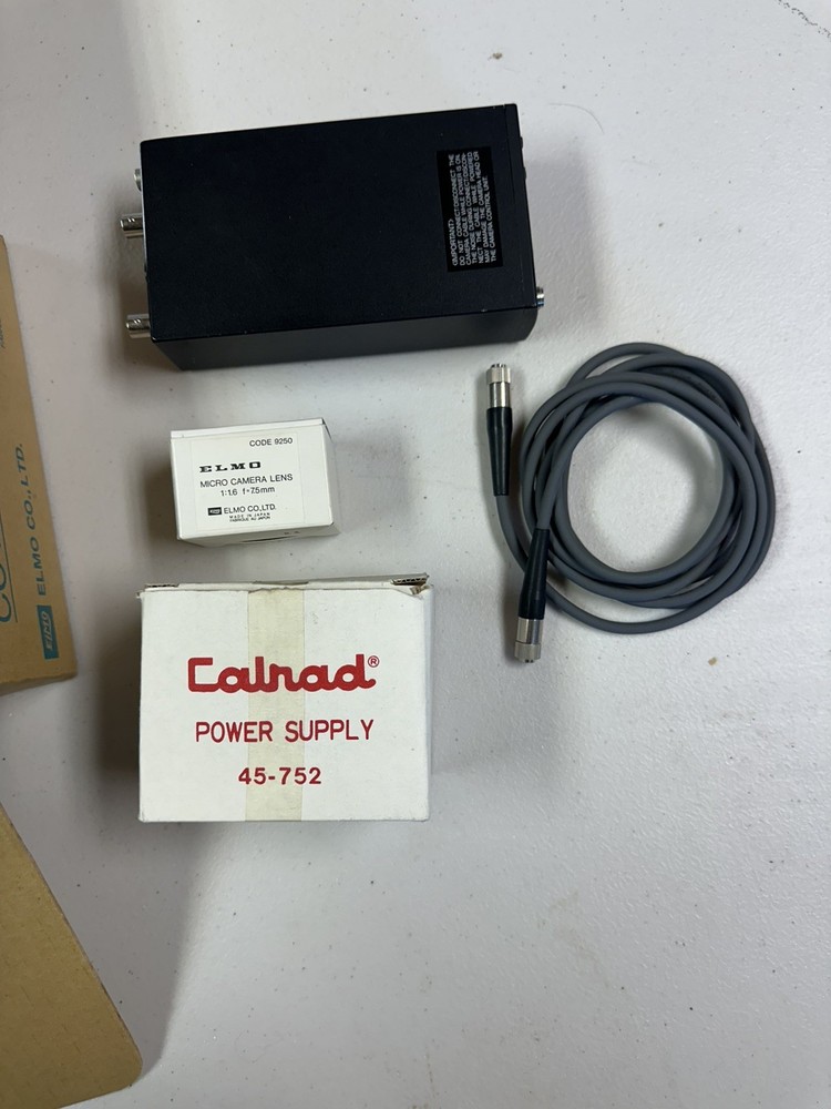 ELMO CC421E CCU Camera Controller/Power Supply, MICRO CAMERA LENS, Cable