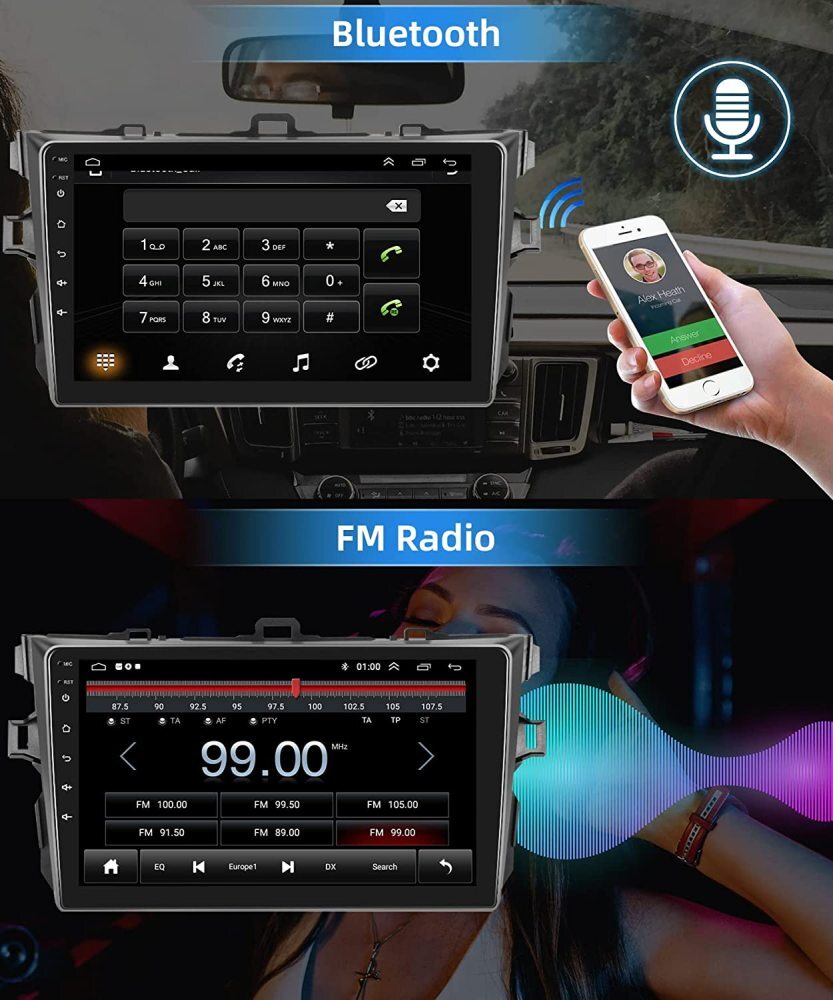 Apple Carplay For Toyota Corolla 2009-2013 Car Stereo Radio Android 15 GPS WIFI