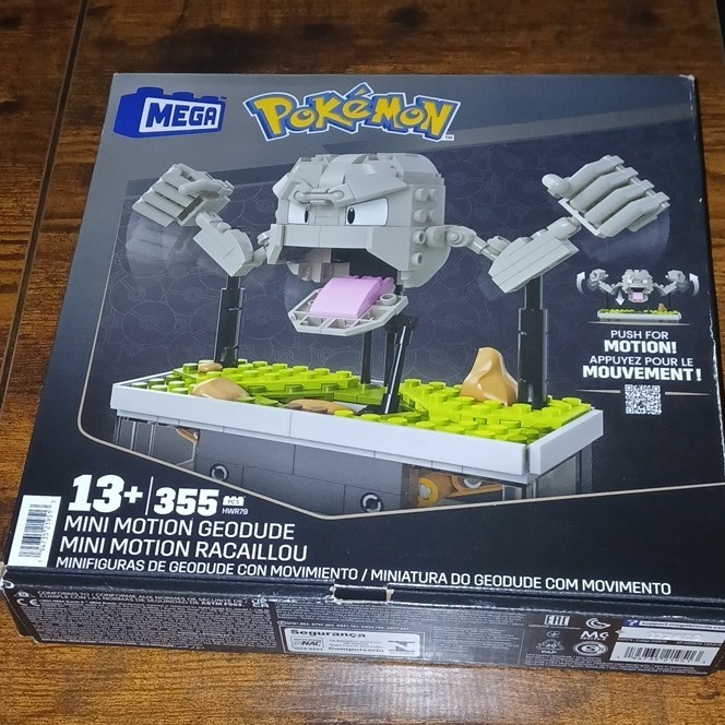 MEGA Pokémon Mini Motion Geodude Interlocking Blocks Set 355 Pieces