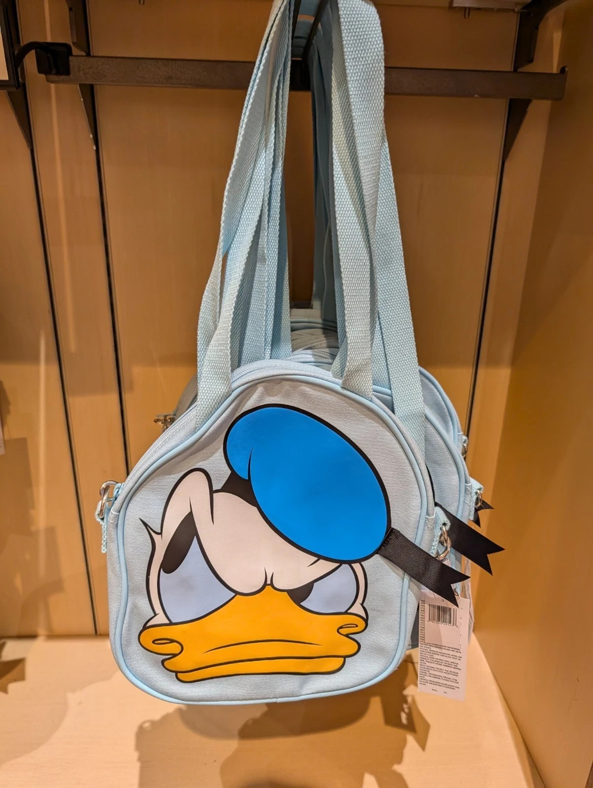 NEW⭐WDW Disney Parks 2026 Donald Duck Cute Blue Mini Big Face Tote Shoulder Bag
