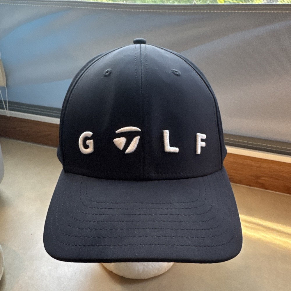 TaylorMade Golf Spell Out Adjustable SnapBack Hat Cap Black