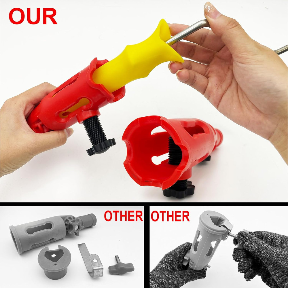 Multi-Angle Paint Brush Extender Red, Paint Edger Tool for High Ceilings, Extens