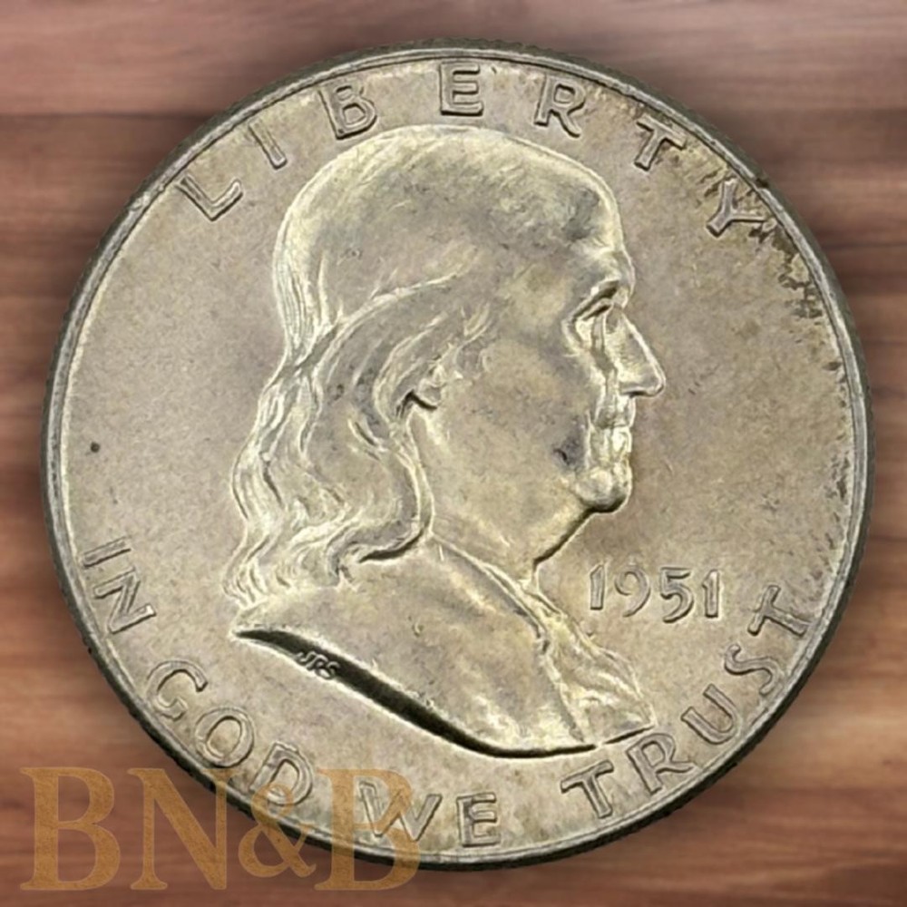 (2) Two Franklin 90% Silver Half Dollars Random Dates Free Shipping